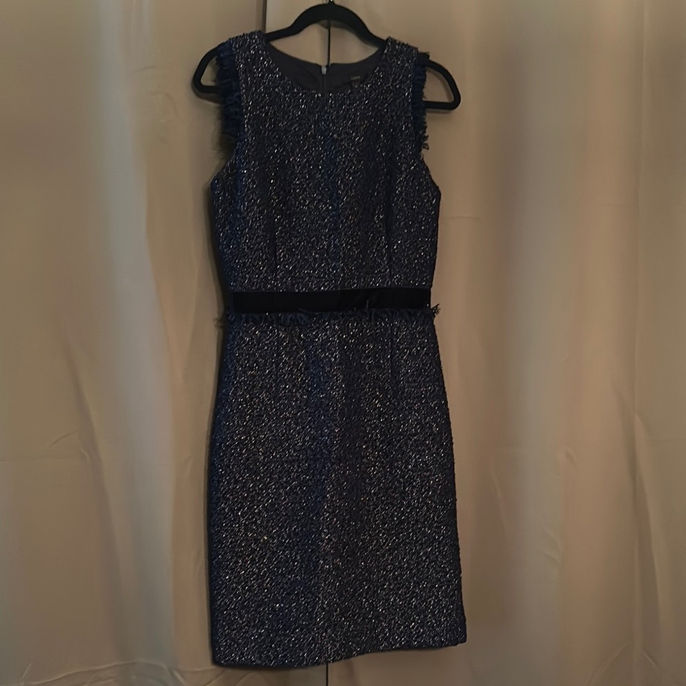 J. Crew Blue Sheath Mini Dress for Cocktail